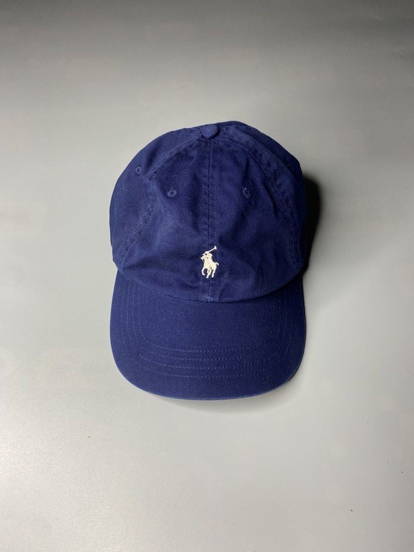 Authentic Ralph Lauren Cap (navy blue) (Category: Caps & Hats) located in Bago City. Submitted by jg_finds_ (Listing ID 1454972819, Image 1). Description: Authethic Ralph Lauren Cap Navy Blue Color way Excellent condition .