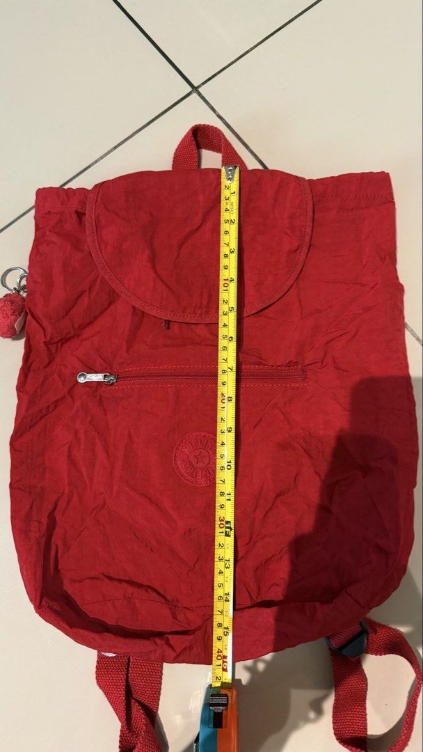 Authentic Red Kipling Backpack (Category: Backpacks) located in Petaling Jaya. Submitted by love.earth.love.recycle (Listing ID 1455052896, Image 3). Description: Can be fold become a smaller pouch easy to bring, great for holidays ~ can refer to the photo .
