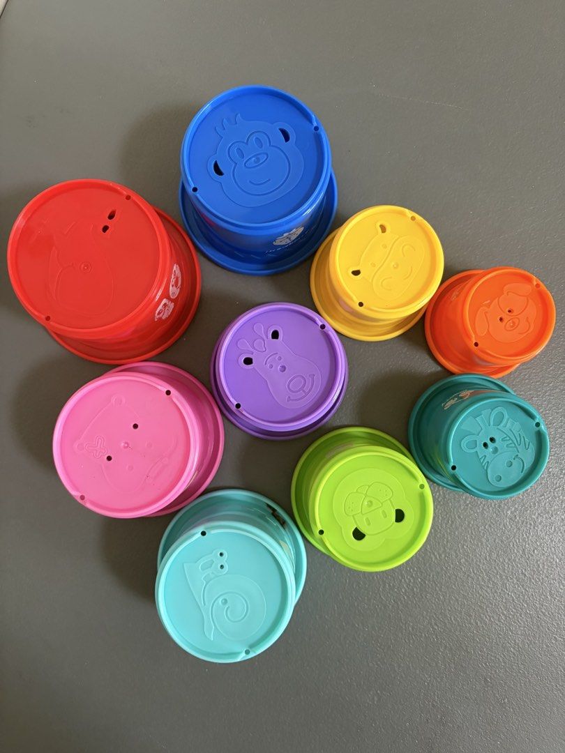 Baby Stacking Cups Rings Toy - Educational Learning Toy (Category: Educational & Learning Toys) located in Paranaque City. Submitted by mayan_q (Listing ID 1454977470, Image 3). Description: - Fun stacking cups and rings for little ones. - Features different animals or numbers on each cup. - Helps develop motor skills and learn colors. - Cups stack inside each other for easy storage. - Perfect for bath time or playtime. - Ideal for toddlers learn