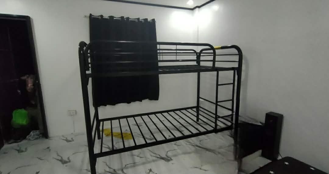 Bed Frame and Mattress (Category: Bed Frames & Mattresses) located in Manila. Submitted by luckyrabbit.6c9d22 (Listing ID 1455058407, Image 1). Description: Double deck bed frame (Abenson) and two single foam mattress (Sleep Shop Dream Collection) used twice, no issue. For decluttering. Price negotiable.