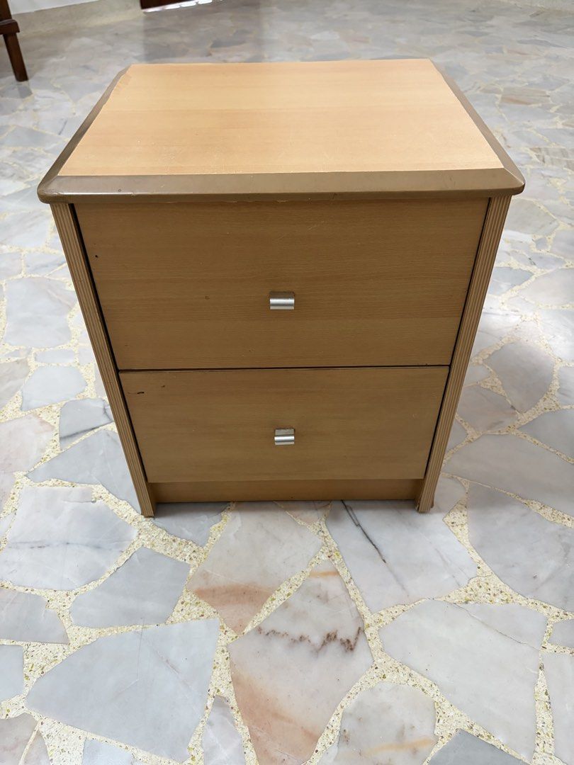 Bed side table (Category: Other Home Furniture) located in Singapore. Submitted by ybybybyb (Listing ID 1453541965, Image 1). Description: Bedside table with 2 compartments .
