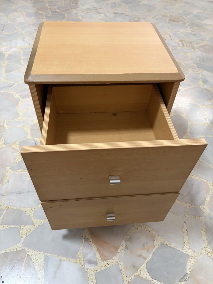 Bed side table (Category: Other Home Furniture) located in Singapore. Submitted by ybybybyb (Listing ID 1453541965, Image 2). Description: Bedside table with 2 compartments .