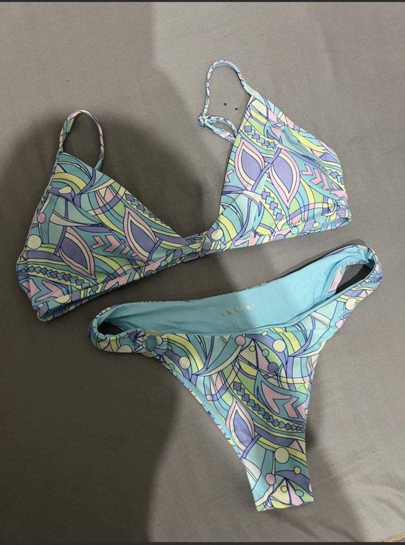 Blackbough Swim Kate Fixed Triangle Bikini Top / High Life (Category: Bikinis & Swimsuits) located in Iligan City. Submitted by uknow_me (Listing ID 1454997720, Image 2). Description: •size Xs to semi med (im Xs) •used once only •RFs: need funds .