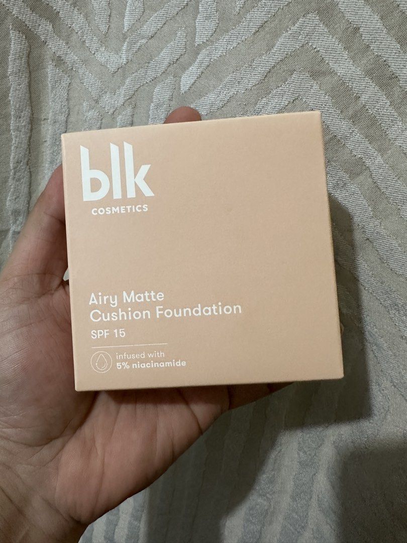 Blk Airy Matte Cushion Foundation (Category: Makeup) located in San Pablo. Submitted by reeys_neen (Listing ID 1454980018, Image 1). Description: BLK cosmetics Airy Matte Cushion Foundation SPF15 With 5% niacinamide ESPRESSO shade Rfs: wrong shade SRP: 749 For 550 only.