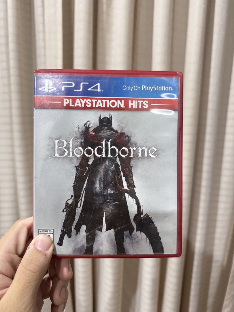 Bloodborne PlayStation Hits PS4 Game (Category: PlayStation) located in Manila. Submitted by qcseller883 (Listing ID 1454980412, Image 1). Description: - Bloodborne for PS4 (PlayStation Hits) - Case in good shape - Gothic world with fast-paced combat and exploration - Cooperative play for up to 3 players.