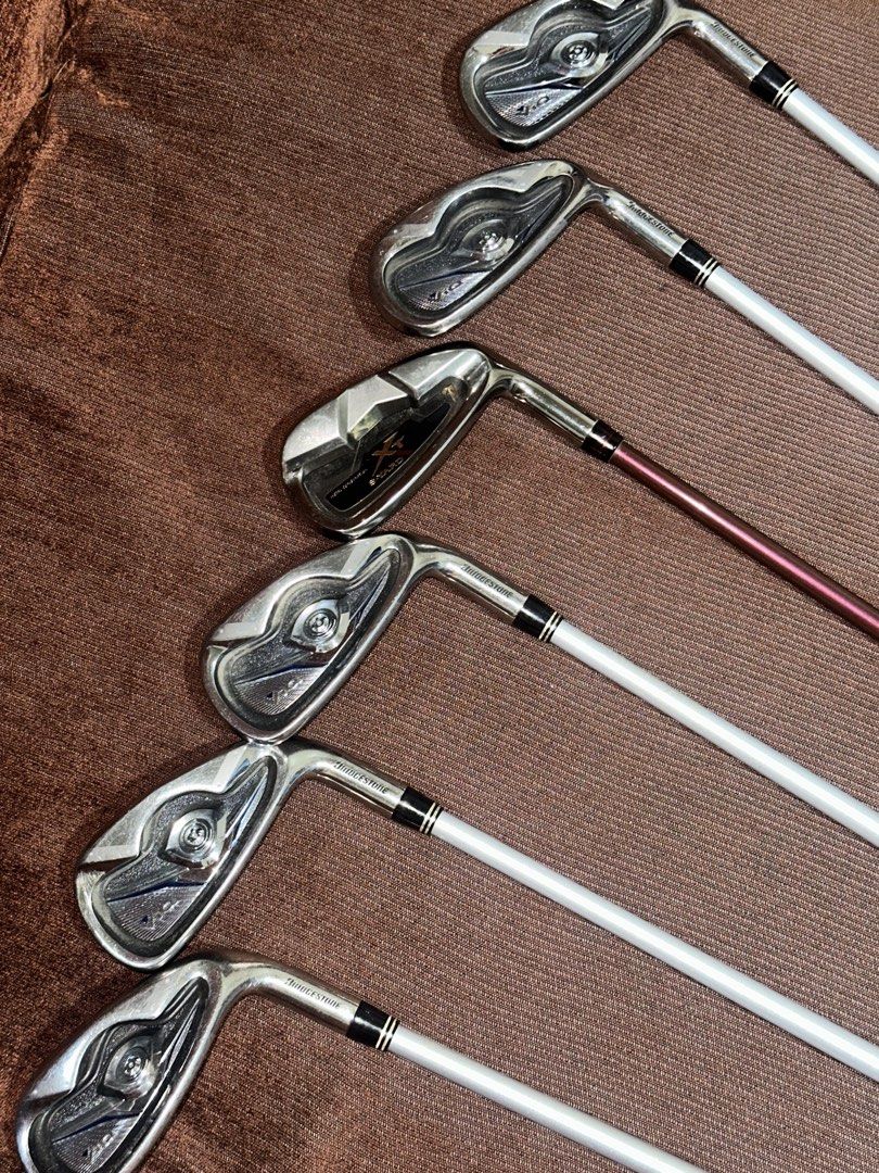 Bridgestone TourStage ViQ Golf Irons Set (Category: Golf) located in Manila. Submitted by seahorse_99 (Listing ID 1454953646, Image 3). Description: - TourStage ViQ Iron Set - Includes: 5i, 6i, 7i, 8i, 9i, P (7 iron Syard XT) - Grips: e-grip - Shafts: ViQ - Selling as a complete set Negotiable.