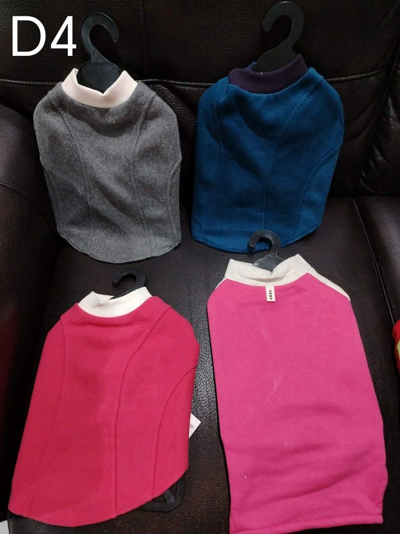 Dog Clothes - Various Styles & Sizes (Category: Homes & Other Pet Accessories) located in Manila. Submitted by zyokofinds_jp (Listing ID 1455120770, Image 3). Description: #2 height: 21cm neck circumference: 20-25cm waist: 29-38 around 2-3kg price: 200 each #3 height: 23cm neck circumference: 23-27cm waist: 38-43cm around 3-4kg price: 250 each #4 height: 35cm neck circumference: 28-33cm waist: 43-49cm price: 300 each #5 height: 34cm.