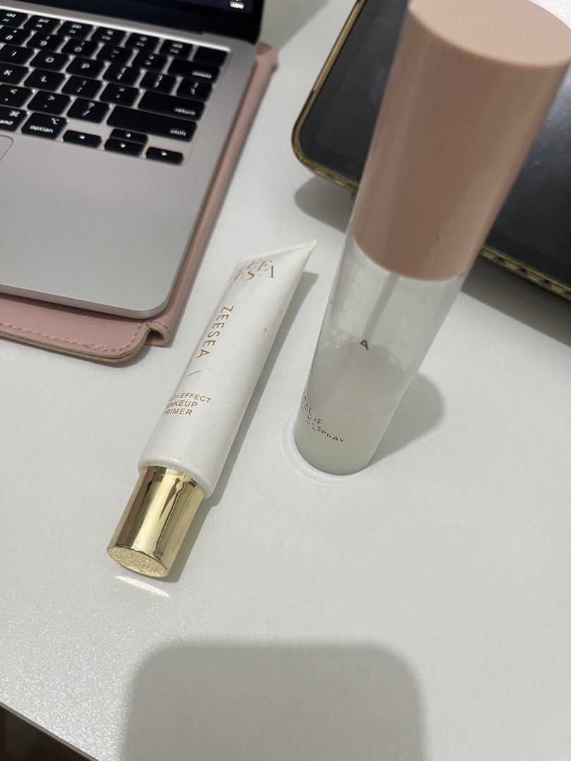 BUNDLE: ZEESEA makeup primer & setting spray (Category: Makeup) located in Bulacan. Submitted by helpmedecluttertnx (Listing ID 1455007158, Image 3). Description: Primer: like new, used ONLY once or twice Setting spray: 40% full Expiry: 2027 ‼️Selling as a BUNDLE for 200 php RFS: decluttering .