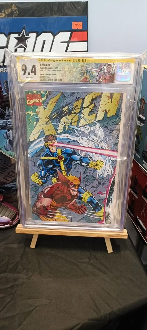 CGC Slab Marvel Comics X Men 1 Gatefold (1991) (Category: Comics & Manga) located in Manila. Submitted by theyellowsun (Listing ID 1455106267, Image 1). Description: CGC **Slab** Marvel Comics X-Men 1, Gatefold signed by: Chris Claremont this also comes with the gold holographic certificate. custom labeled for every Xmen Fan The End of an Era for Chris Claremont: This issue was intended to launch a massive new chapter, but it marks the historic e