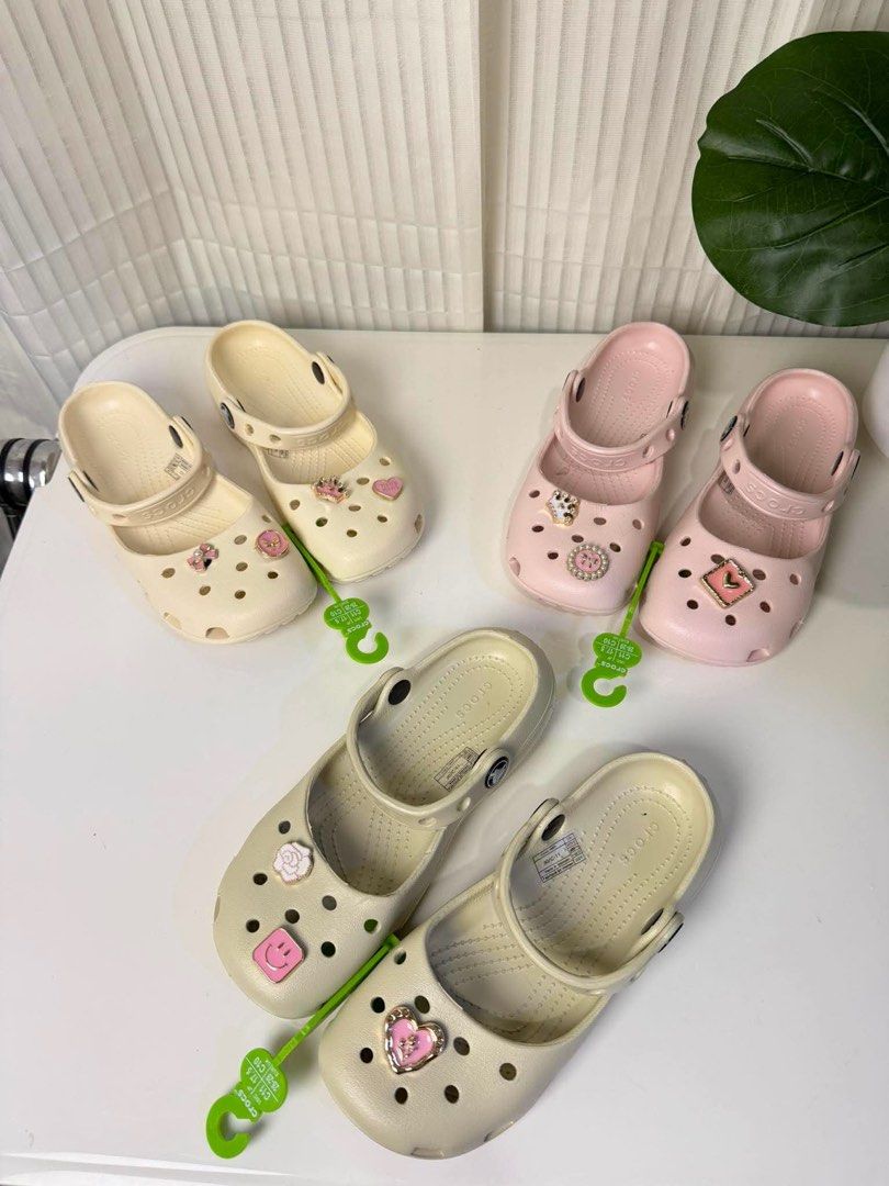 Crocs Ballet Kids (Category: Babies & Kids Fashion) located in Angeles City. Submitted by btsvtreasures (Listing ID 1455027506, Image 2). Description: Crocs kids ballet 🎀 Retail: ₱750.00 ONLY WITH FREE ECOBAG & JBITS ALREADY!!! SIZES: C11, C12, C13, J1, J2, J3 Get yours now! 🛍️ Limited stocks only! Loc: Paranaque Mop: Gcash Mod: Flash Express/Lalamove (depending on availability) PAYMENT FIRST POLICY, SHIPPING FEE CAN BE COD NO MEET UP, NO COD, 