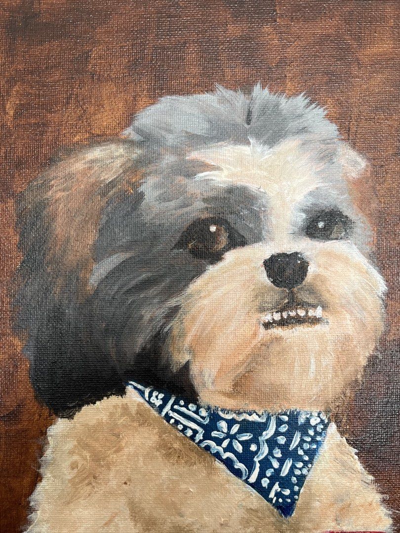 Customized Pet Painting (acrylic on canvas panel) (Category: Art & Prints) located in Iloilo. Submitted by ggukiesells (Listing ID 1455031444, Image 3). Description: - acrylic on canvas panel - loc: ilo city .