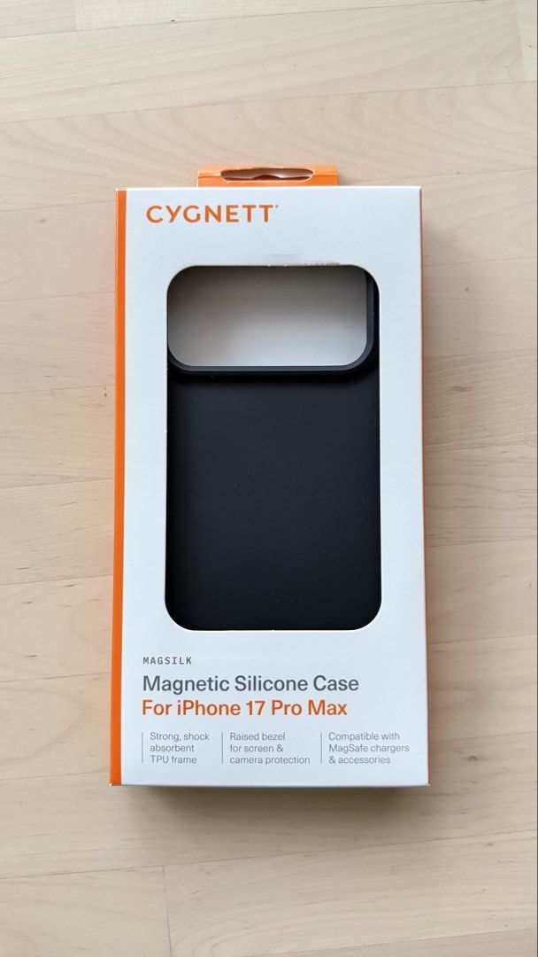 Cygnett magsafe case Iphone 17 promax black (Category: Cases & Sleeves) located in Quezon City. Submitted by thriftedtreasures.ph (Listing ID 1455009626, Image 1). Description: Brand new. Na unbox lang. original price 1,495.