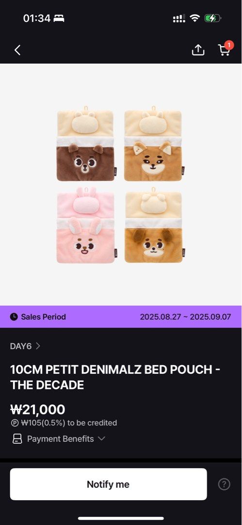 DAY6 PETIT DENIMALZ 10CM BED POUCH (Pil) (Category: Designer & Blind Box Toys) located in Manila. Submitted by wonphilph (Listing ID 1455125870, Image 2). Description: WTS DAY6 RANDOM MERCH DENIMALZ MD ITEMS ALL ONHAND ✅ 1 week reservation with nrdp ✅ all onhand and ready to ship please DM for reservations!!! not for sensi, WYSIWYG, will be shipped with OPP plastic 📦 jnt, lbc, ggx, and lalamove 💵 gcash, bpi, gotyme wts sungjin youngk wonpil dow