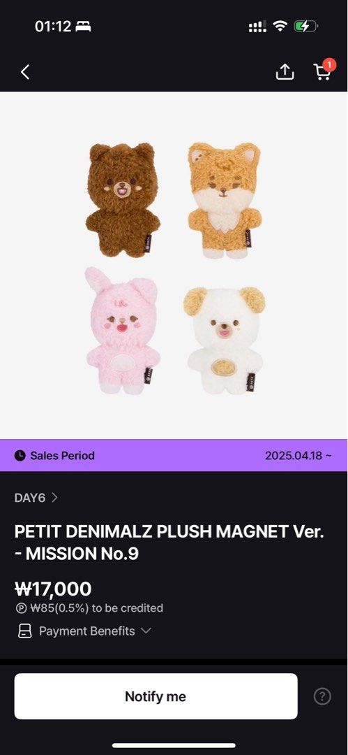 DAY6 PETIT DENIMALZ PLUSH (Magnet ver.) (Category: Plushies & Soft Toys) located in Manila. Submitted by wonphilph (Listing ID 1455123622, Image 2). Description: WTS DAY6 RANDOM MERCH DENIMALZ MD ITEMS ALL ONHAND Petit Plush Magnet ver. = 700 each ✅ 1 week reservation with nrdp ✅ all onhand and ready to ship please DM for reservations!!! not for sensi, WYSIWYG, will be shipped with OPP plastic 📦 jnt, lbc, ggx, and lalamove 💵 gcash, bpi, gotyme 