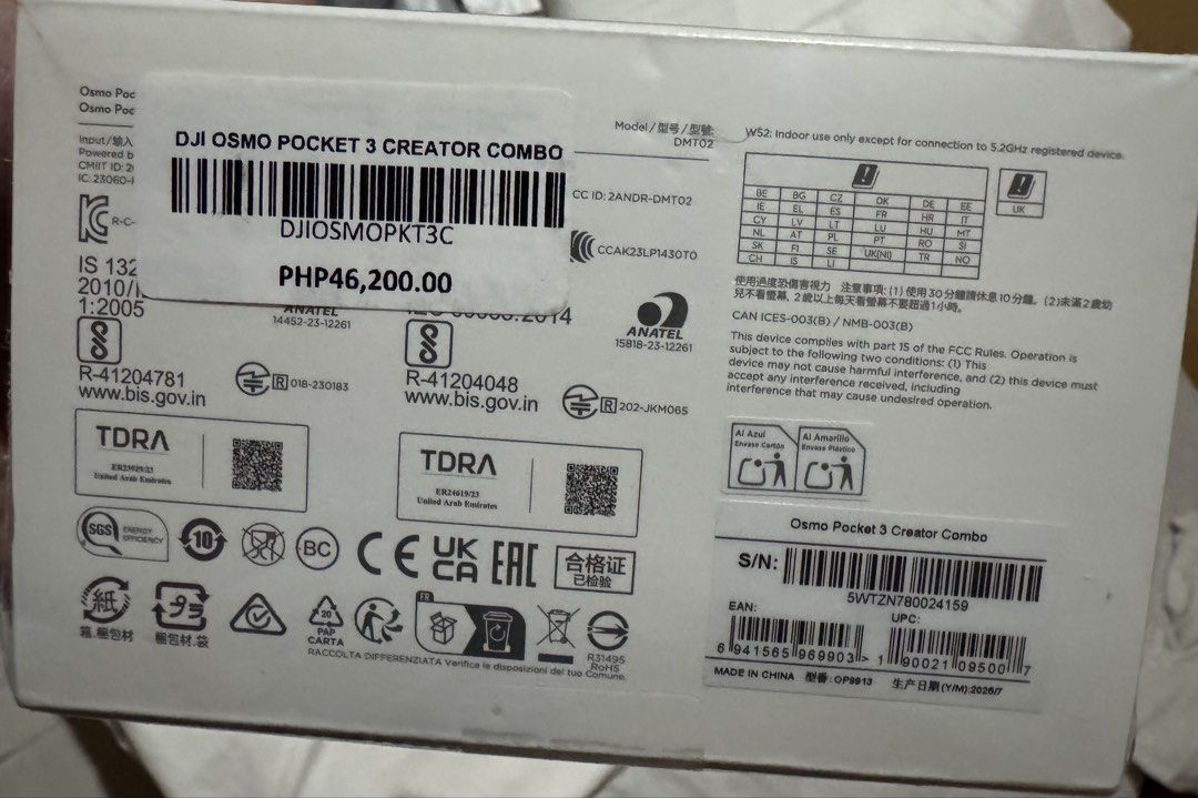 DJI Osmo Pocket 3 Creator Combo Gimbal Camera (Category: Cameras) located in Manila. Submitted by shoriljane (Listing ID 1454955025, Image 3). Description: - DJI Osmo Pocket 3 Creator Combo for sale - Compact gimbal camera with 1-inch CMOS sensor - Features a 2" rotatable touchscreen - 3-axis mechanical stabilization for smooth footage - Ideal for vlogging and content creation - Creator Combo includes: Wide-angle lens, DJI Mic 2 transmitter, Batt