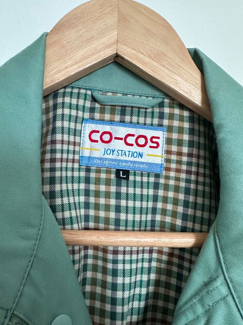 Earthy Green Co-Cos Workwear Jacket (Category: Coats, Jackets and Outerwear) located in San Juan City. Submitted by sev.sells (Listing ID 1455133120, Image 3). Description: Earthy Green Co-Cos Workwear Jacket Size: L / Large (pm for measurements) Condition: Used 1-2x LOC: Mandaluyong City MOP: Gcash / Bank Transfer MOD: Lalamove, J&T RFS: decluttering.