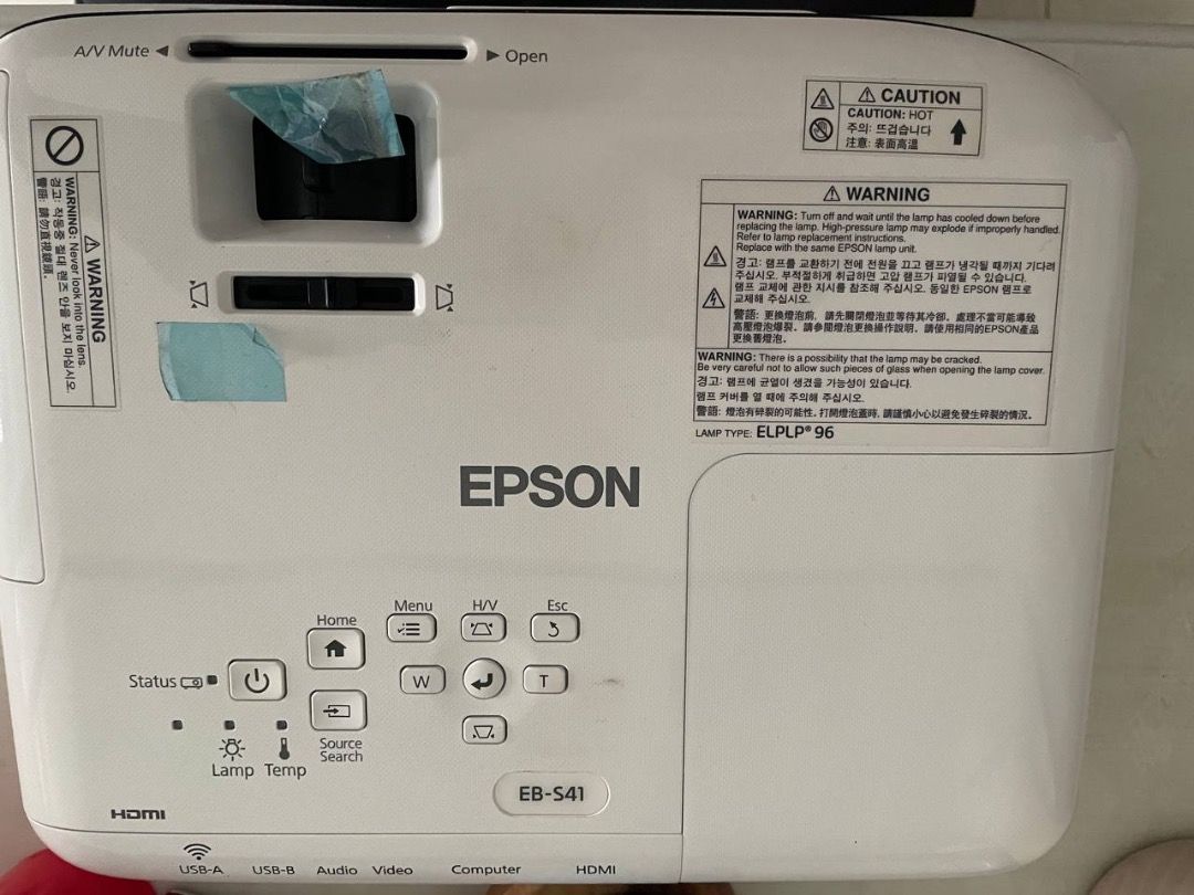 Epson EB-S41 Multimedia Projector with Cables and CD (Category: Projectors) located in Caloocan City. Submitted by blairssecondstory (Listing ID 1455067116, Image 1). Description: EPSON EB-S41 PROJECTOR – 3300 LUMENS Selling my Epson EB-S41 Projector, perfect for office presentations, meetings, training, classroom use, events, and home entertainment. ✨ KEY SPECS: • 3,300 Lumens – bright and clear projection • 3LCD Technology • SVGA Resolution – 8