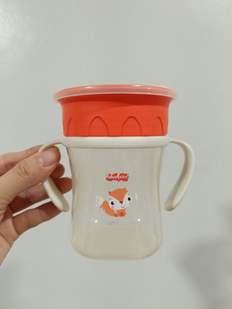 Fisher-Price Training Sippy Cup (pair) (Category: Weaning & Toddler Feeding) located in San Mateo. Submitted by aubrey.s (Listing ID 1455083551, Image 1). Description: - Adorable Fisher-Price training sippy cup - Designed with easy-grip handles for little hands. - Comes with a secure-sealing red lid - Ideal for babies and toddlers learning to drink independently - Fox and Zebra ( may be sold separately at 80 each).