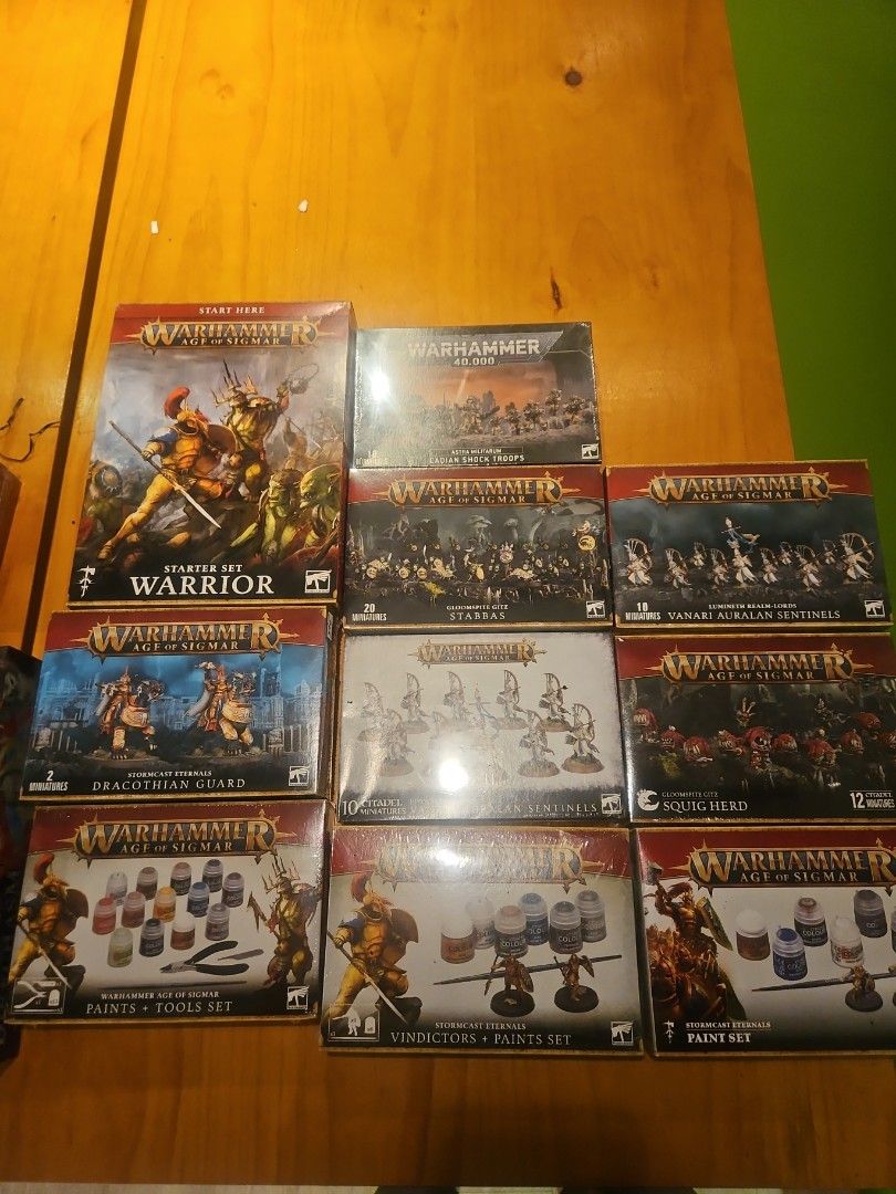 GAMES workshop models. Assorted. (Category: Gundam Model Kits) located in Singapore. Submitted by grouch_potato (Listing ID 1455031851, Image 1). Description: assorted 40k and AOS models. counter offer with your best price..