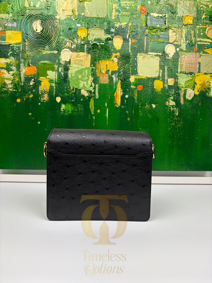 Hermes Mini Roulis (Category: Luxury Bags & Wallets) located in Mabalacat. Submitted by to_ph (Listing ID 1455091611, Image 2). Description: ✨AVAILABLE✨ HERMES MINI ROULIS Best Price ₱450,000 Condition: Excellent 9/10 Color: Noir/ Black Hardware: Gold Hardware Material: Ostrich leather Inclusions: box, dust bag, care booklet,LegitGrails certificate of authenticity Date Code: Z (2021).