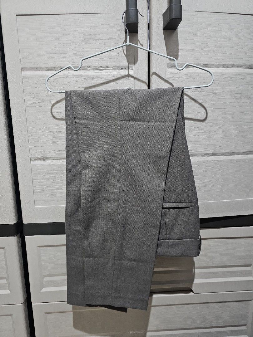 H&M Brown Tailored Trousers Size 10 (Category: Other Bottoms) located in Makati City. Submitted by kalinea (Listing ID 1455135729, Image 1). Description: - H&M Grey Tailored Trousers - Size: 10 (EUR 42, US 10, MX 10, CN 179/80A) - Closure: Zip with hook and bar fastening - Features: Belt loops - Occasion: Ideal for work or smart casual events - Condition: Please check photos for details - No issue - Never used.