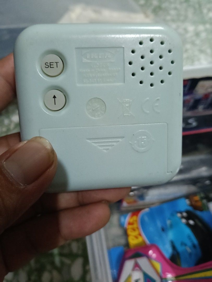 IKEA Digital Clock Timer (Category: Clocks) located in Kuala Lumpur. Submitted by klangthrifters (Listing ID 1455136846, Image 3). Description: - Selling a pair of IKEA digital clocks (1 white, 1 light blue). - Functions: Timer and temperature display. - Both clocks are used - Perfect for kitchens or any room in your home..