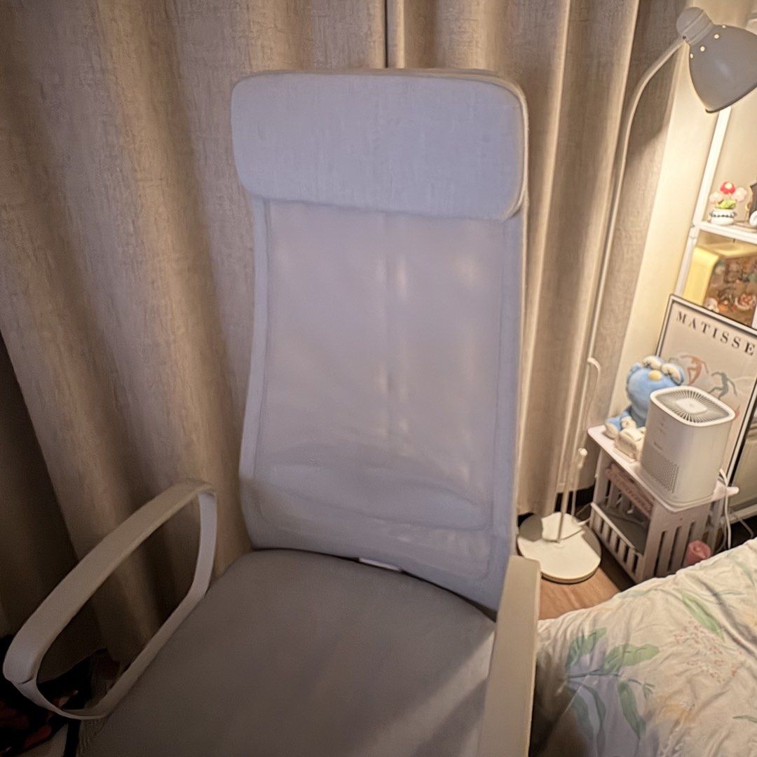 IKEA MARKUS Office Chair Vissle Light Gray (Category: Office Furniture & Fixtures) located in Pasig City. Submitted by lyn.declutter (Listing ID 1455089732, Image 1). Description: SELLING! SRP: 9,999 Selling for: 7,500 • IKEA MARKUS office chair • Color: Vissle light gray • Selling because of change of set up here! Would get different colored chair! • Pick up pref.