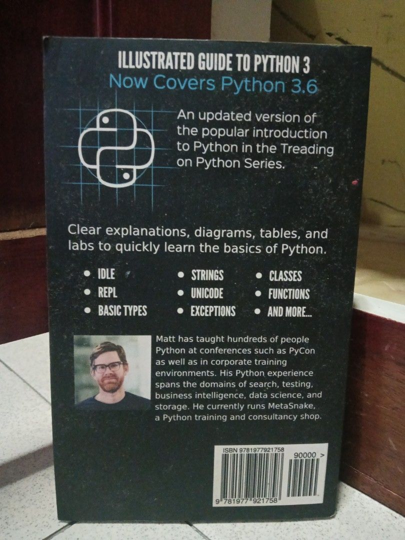 Illustrated Guide to Python 3 (Category: Textbooks) located in Johor Bahru. Submitted by jey96731 (Listing ID 1455071828, Image 2). Description: .