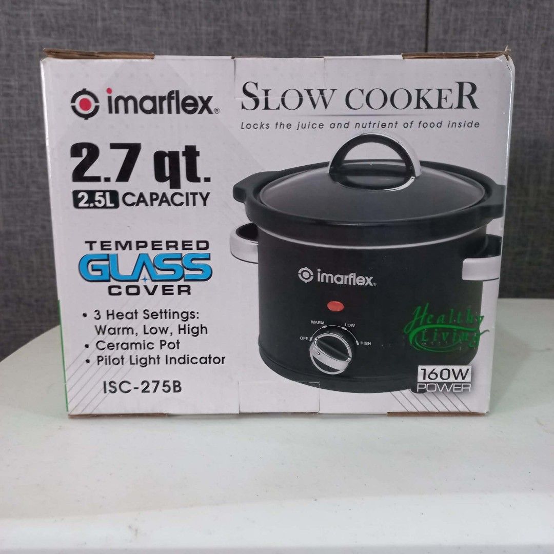 Imarflex Slow Cooker 2.7 QT/2.5 L Capacity (Category: Cookers) located in Quezon City. Submitted by lui_gonzales (Listing ID 1455019711, Image 1). Description: brand new.