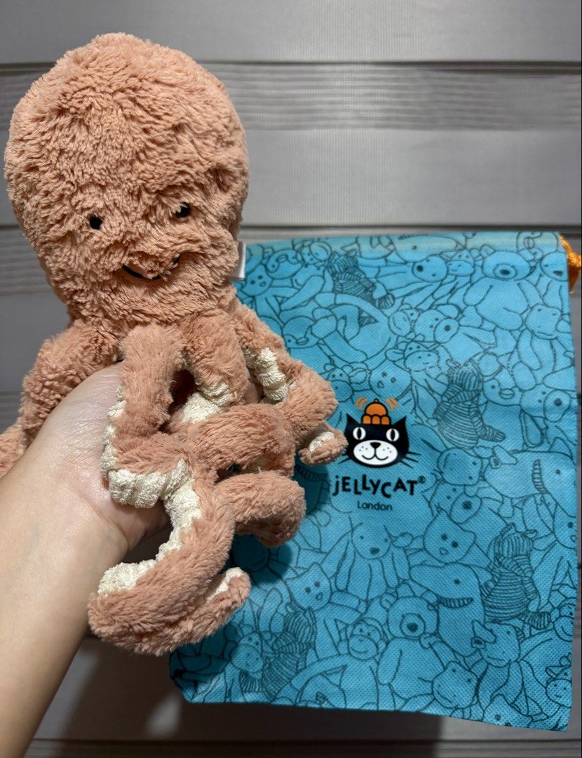 Jellycat Odell Octopus Small size plush (Category: Plushies & Soft Toys) located in Manila. Submitted by bcbg3217 (Listing ID 1455061594, Image 1). Description: ‼️PLEASE READ BEFORE BUYING‼️ Like new condition Small size Authenticity GUARANTEED (please do your own checking) With jellycat Dustbag included All Actual photos are posted What You See Is What You Get‼️ Please check the photos thoroughly before placing an order JnT regular or Lalamove C