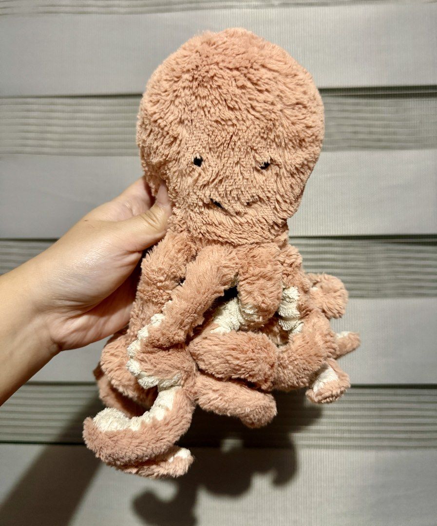 Jellycat Odell Octopus Small size plush (Category: Plushies & Soft Toys) located in Manila. Submitted by bcbg3217 (Listing ID 1455061594, Image 2). Description: ‼️PLEASE READ BEFORE BUYING‼️ Like new condition Small size Authenticity GUARANTEED (please do your own checking) With jellycat Dustbag included All Actual photos are posted What You See Is What You Get‼️ Please check the photos thoroughly before placing an order JnT regular or Lalamove C