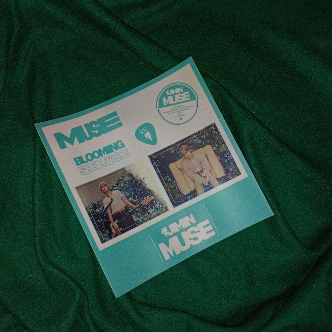 Jimin MUSE TINGI Blooming Album (Category: K-Wave Merchandise) located in Caloocan City. Submitted by seized.stash (Listing ID 1454985069, Image 2). Description: Sticker - P85 Photo Album - P110 CD - P110 Poster - P75 Take all - P250 - Jimin's MUSE Blooming - Ideal for any BTS fan - Feel free to ask questions! rfs: consolidating funds/decluttering bts army bangtan arih chimmy jimin lachimolala kpop wts lfb.