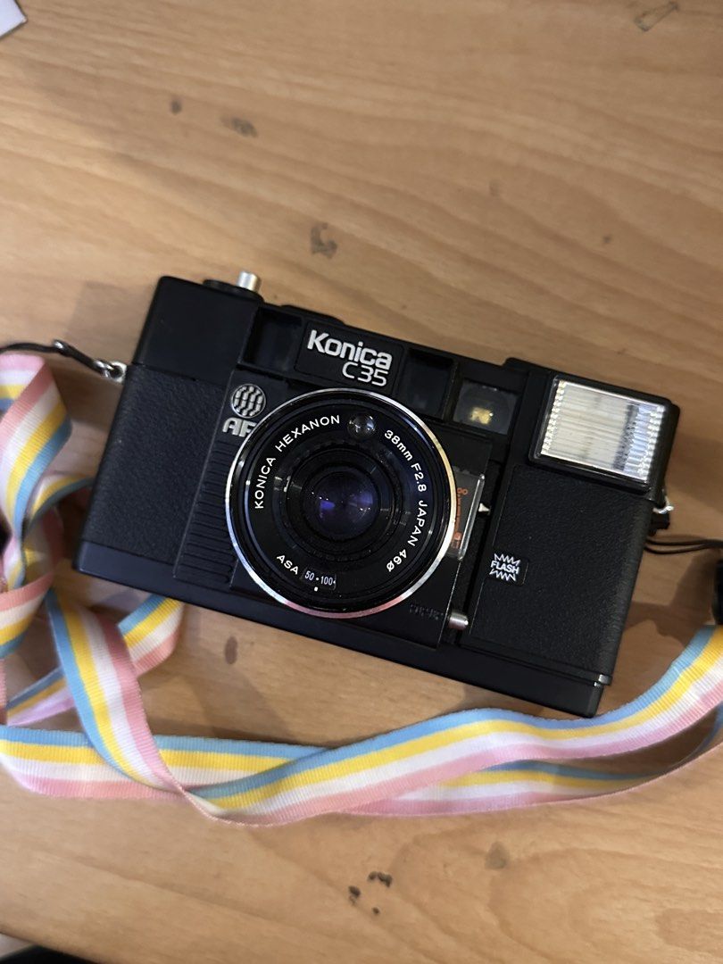 Konica c35 film camera (Category: Cameras) located in Valenzuela. Submitted by sol___ (Listing ID 1455112013, Image 1). Description: Haven’t used in a while (last time used was two years ago) Manual Flash uses two double a batteries Flash fires, shutter works Can send sample pics (from the last time I used it).