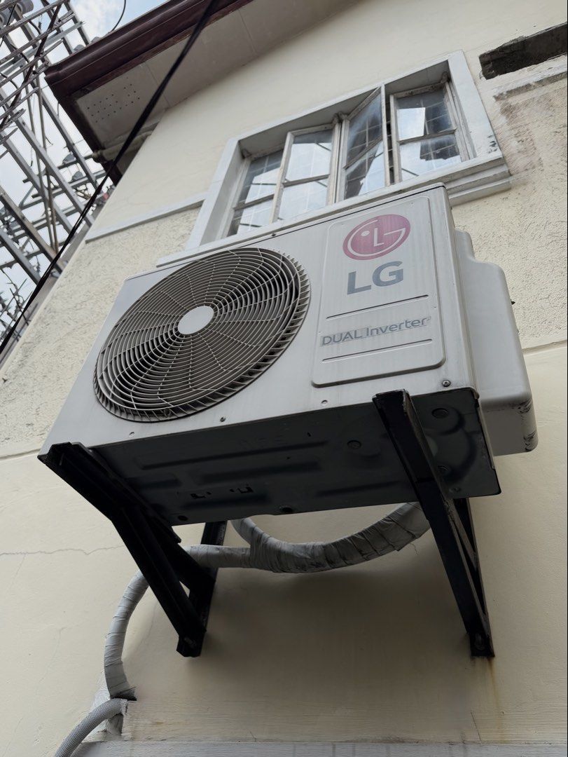LG ThinQ 2HP Dual Inverter Split type aircon (Category: Air Conditioning and Heating) located in Manila. Submitted by zhaii29 (Listing ID 1455050096, Image 2). Description: Barely use, no repair history. Naka dismantle na and bagong linis. Location : North caloocan Rfs: Moving out.