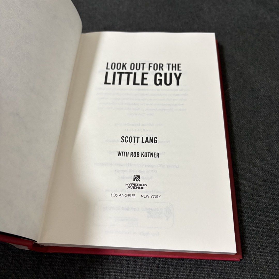 Look Out for the Little Guy by Scott Lang (Category: Storybooks) located in Imus. Submitted by declutter201 (Listing ID 1455136725, Image 3). Description: Price: P250 Prio payo Location: Imus, Cavite MOP: BDO, Gcash, Maya, GoTyme MOD: GGX, J&T, SDD RFS: Decluttering You can message me for more details.