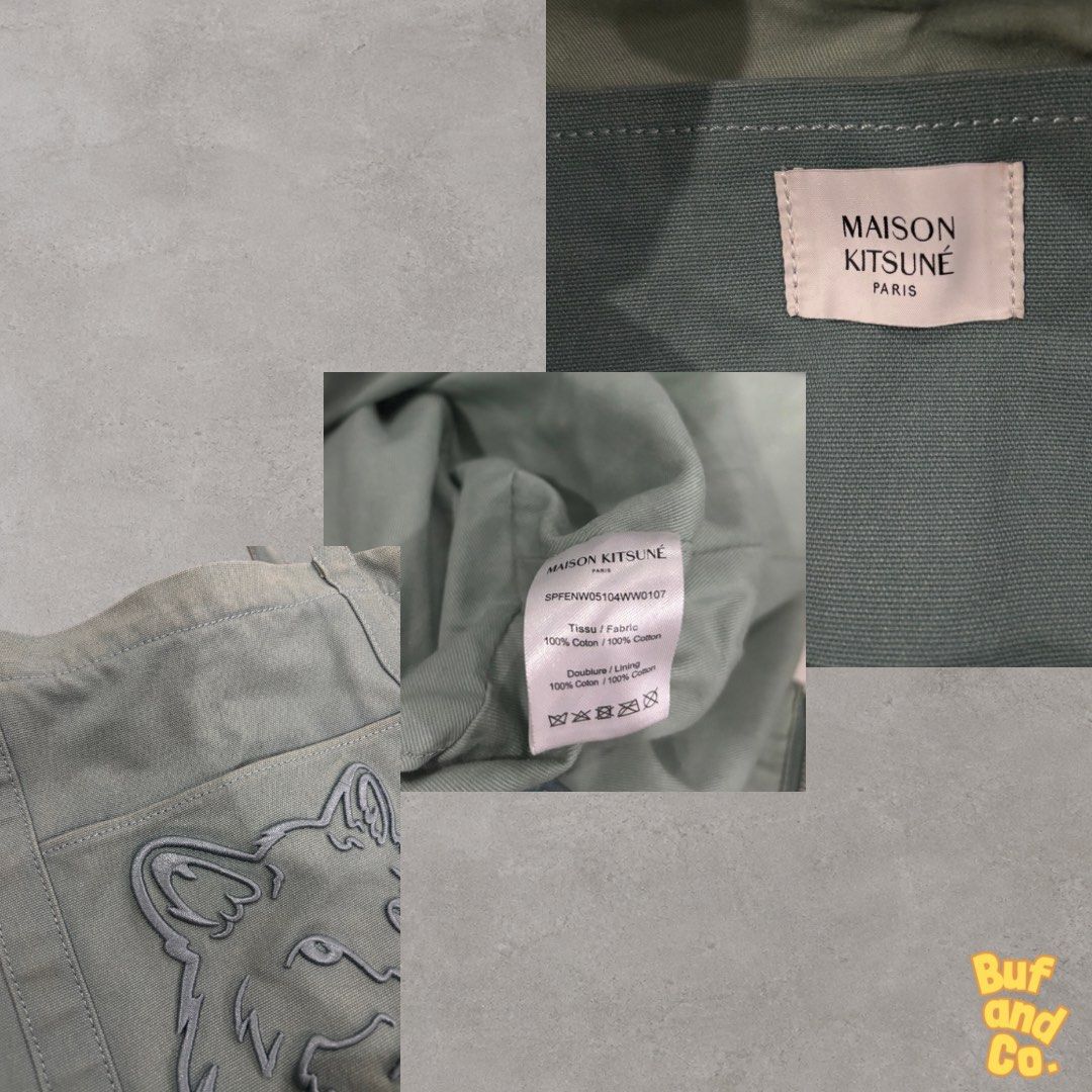 Maison Kitsune Head Fox Large Tote Bag (Category: Luxury Bags & Wallets) located in Tagaytay City. Submitted by bufandco (Listing ID 1455072993, Image 3). Description: ✅ Flaws: Faded color only. ✅ Bought in NY ✅ Inclusions: None Hi! I’m Jules. I’ve been a Carousell member since 2024, and I’m finally letting go of some of my preloved pieces. 😊 I have a full-time day job, so there may be times when I can’t respond immediately. I appreciate your pa