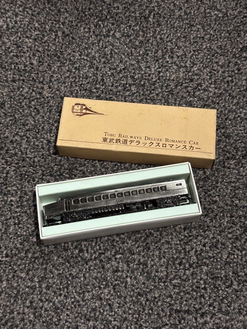 Metal Train Model Toby Railways Collectibles (Category: Vehicle & Diecast Models) located in Bulacan. Submitted by thriftstarph (Listing ID 1455101090, Image 2). Description: PLEASE READ THE DESCRIPTION BELOW‼️ Metal Train Model Toby Railways Romance Car 6” Long Japan 1720 Series With Box No Issue.