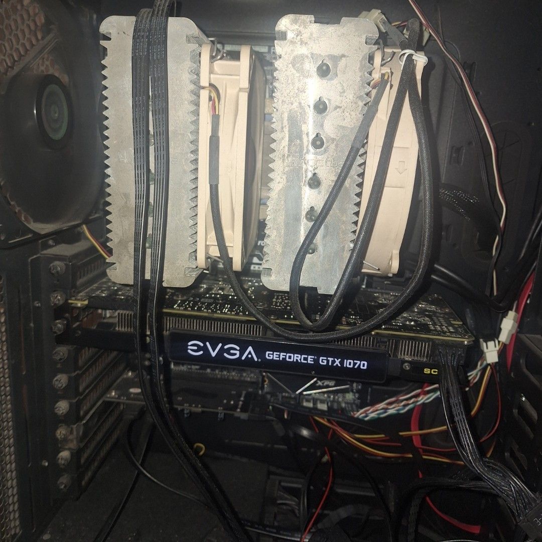 Mobo, CPU, GPU, RAM (Category: Computer Parts) located in Singapore. Submitted by muditk (Listing ID 1455119896, Image 1). Description: - Mobo: Asrock Z270 Pro4 - CPU: Intel i5 7600K - GPU: EVGA GTX 1070 8GB - RAM: 16GB DDR4 Crucial also available as individual parts.