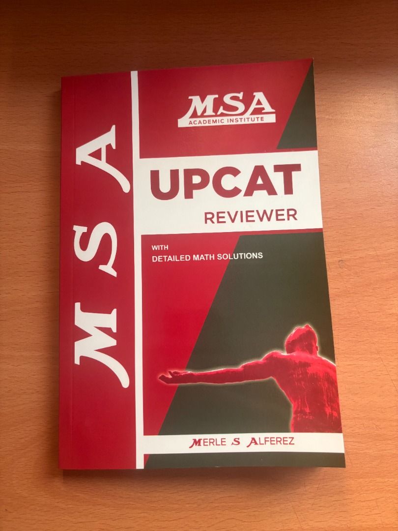 MSA UPCAT Reviewer (Category: Textbooks) located in Quezon City. Submitted by linndb90084594 (Listing ID 1454959867, Image 1). Description: - bought for P450 - MSA UPCAT Reviewer - Features detailed math solutions - Ideal for UPCAT preparation - Comprehensive guide for exam readiness.