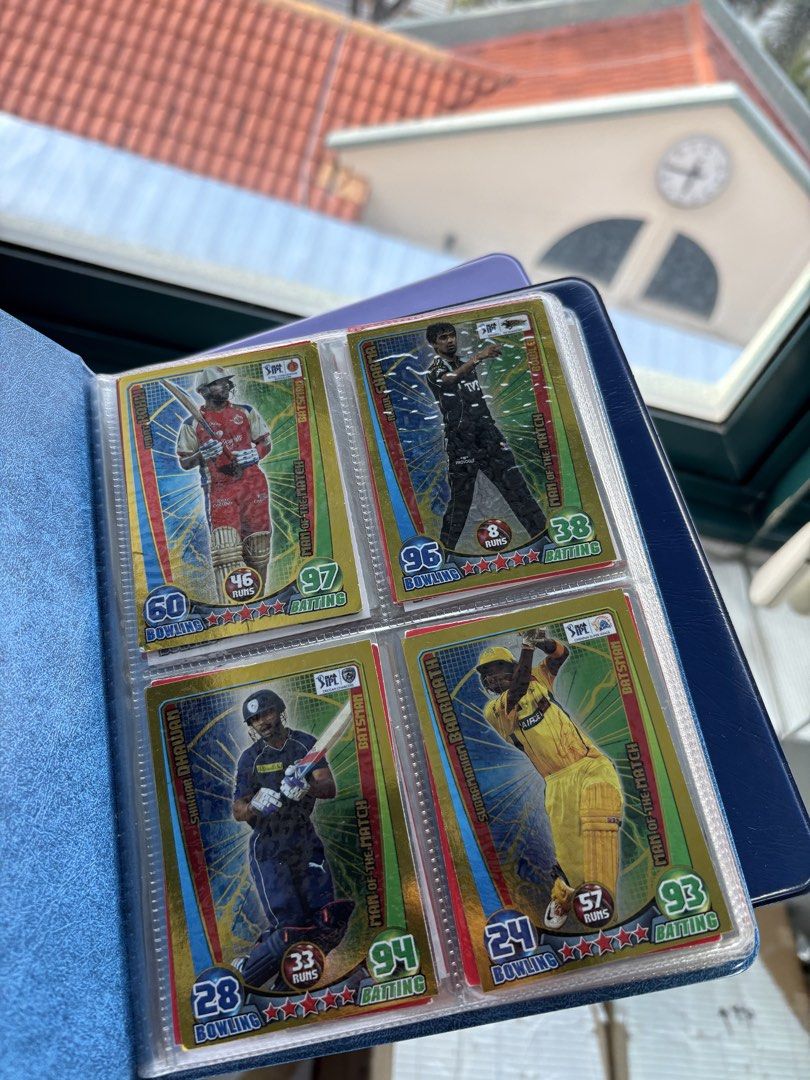 Multiple (Category: Raw Cards) located in Singapore. Submitted by kingofbravos (Listing ID 1455098403, Image 1). Description: Three mint condition folders filled with collectible match attacks trading cards .