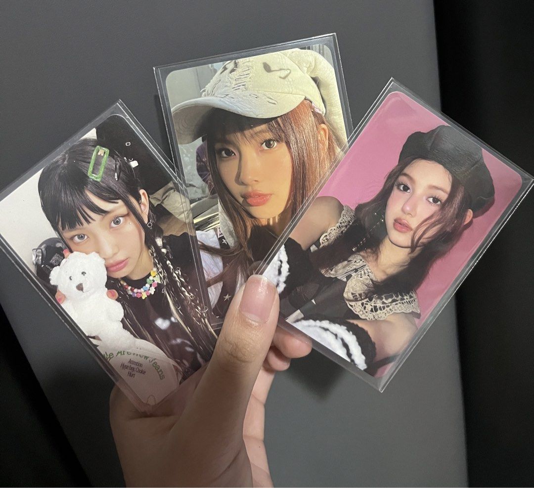NewJeans Official Photocards (Category: K-Wave Merchandise) located in Manila. Submitted by thepostofficegirl_ (Listing ID 1455133641, Image 1). Description: READ BEFORE BUYING 🫶🏻 119 (EACH) 300 (BUNDLE) - Authentic NewJeans Official Photocards -Hyein -danielle Feel free to message me if you’d like more photos or have any questions! .