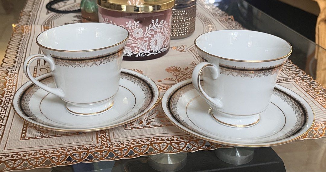 Noritake Contemporary Coffee/Tea Set (Category: Coffee & Tea Tableware) located in Quezon City. Submitted by babybutton2018 (Listing ID 1455021754, Image 1). Description: Noritake Contemporary Doral Design 2 cups and 2 saucers Never been used In excellent condition.