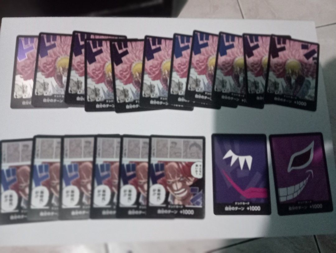 One piece tcg don cards 50 (Category: Raw Singles) located in San Pedro. Submitted by hdvaoo (Listing ID 1455112082, Image 2). Description: 13 each (50 pcs) if buy all 600 room to nego pm for more info.