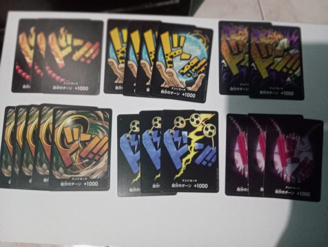 One piece tcg don cards 50 (Category: Raw Singles) located in San Pedro. Submitted by hdvaoo (Listing ID 1455112082, Image 1). Description: 13 each (50 pcs) if buy all 600 room to nego pm for more info.