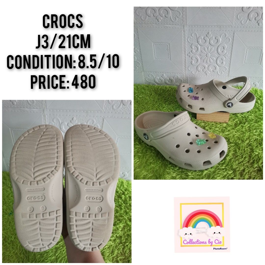 Preloved Crocs Kids (Category: Babies & Kids Fashion) located in Rizal. Submitted by collectionsbycia2.0 (Listing ID 1455137646, Image 3). Description: J3/21cm Condition 8.5/10 480.