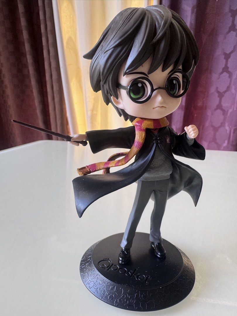 Authentic Qposket Harry Potter Figure with Wand (Category: Figurines & Statues) located in Caloocan City. Submitted by ciel31 (Listing ID 1454972764, Image 3). Description: - Authentic Qposket Harry Potter figure - Comes with wand and broomstick accessories - Features a black display base - Includes the original box - Ideal for any Harry Potter fan's collection.