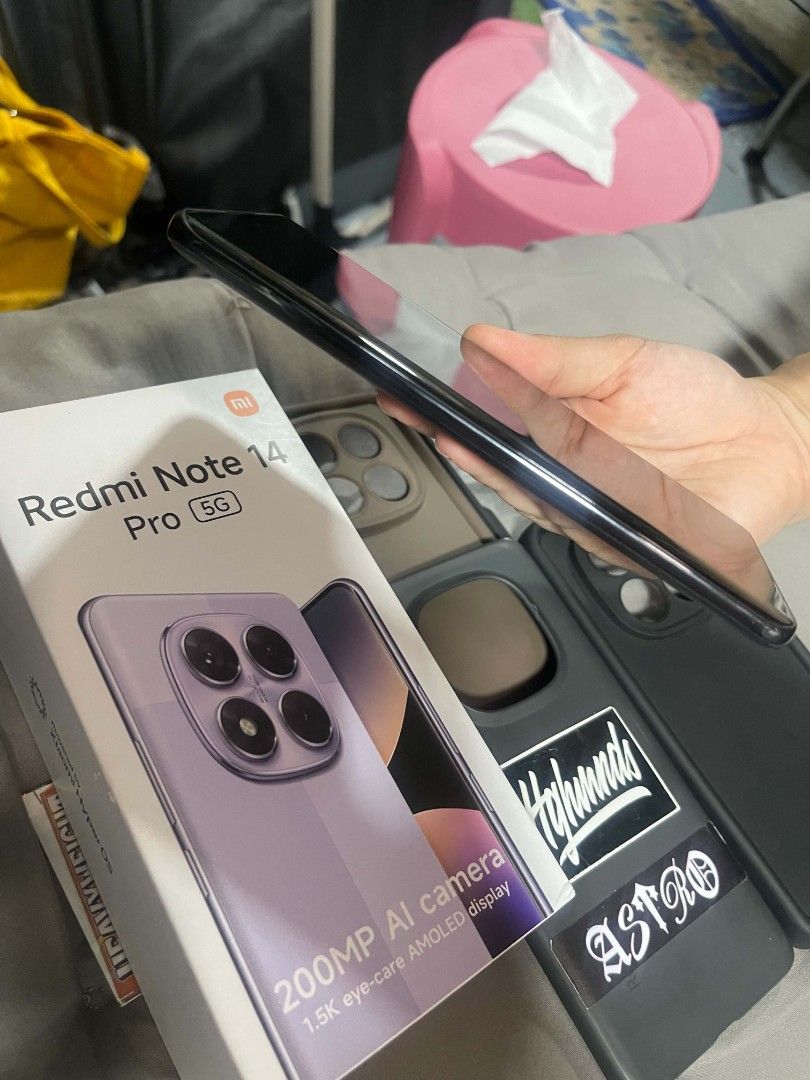 Redmi Note 14 Pro 5G (Category: Xiaomi) located in Paranaque City. Submitted by aaronjohnsacay (Listing ID 1455066281, Image 3). Description: for sale or swap redmi note 14 pro 5g no issue and no history repair makinis n makinis gaming phone unit,case,box and 45w charger original 24gb ram (12+12) 512gb rom 6.67-inch WFHD+AMOLED Display with Corning Gorilla Glass Victus 2 120Hz Refresh Rate, 3000nits peak, Dolby Vision, HD10+, and punch -hole Medi
