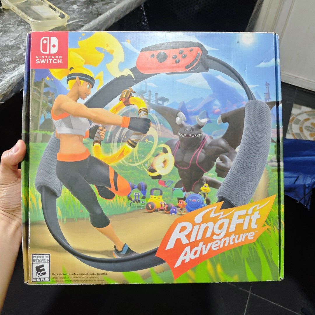 Ring fit Adventure Switch Game (Brandnew/Unused) (Category: Nintendo) located in Quezon City. Submitted by shopme_gadget30 (Listing ID 1455001721, Image 1). Description: kindly read the details first for sale fixed price brandnew Condition unused but opened to test only compatible to Nintendo switch 1/2/ switch 2 or oled usa region Shoopppppeee —,✅ can check out pm for the linnnkkk (If shoopppee check out, price is higher because of shooppppeee d