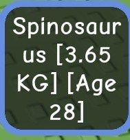 Roblox Grow a Garden “Spinosaurus” (Category: In-Game Products) located in Quezon City. Submitted by pwrproductions (Listing ID 1454958214, Image 2). Description: .