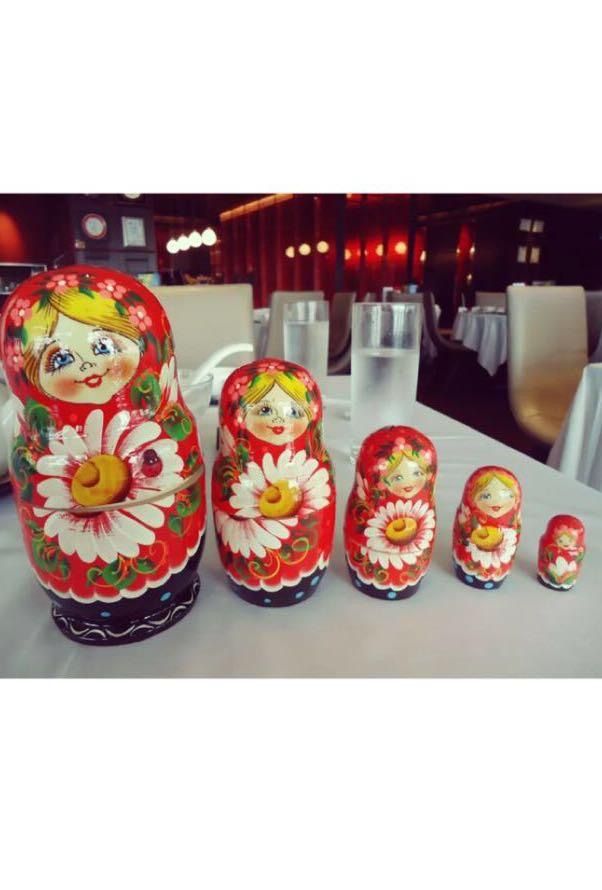 Russian Nesting orange yellow wooden Dolls 5 (Category: Kids Toys) located in Marikina City. Submitted by minimalistmanila (Listing ID 1455028579, Image 1). Description: Genuine Russian nesting orange yellow dolls from Russia. Unused. Good decor. Made from real wood. Collectible. Grab this now! See my other items 😀 #russiandolls .